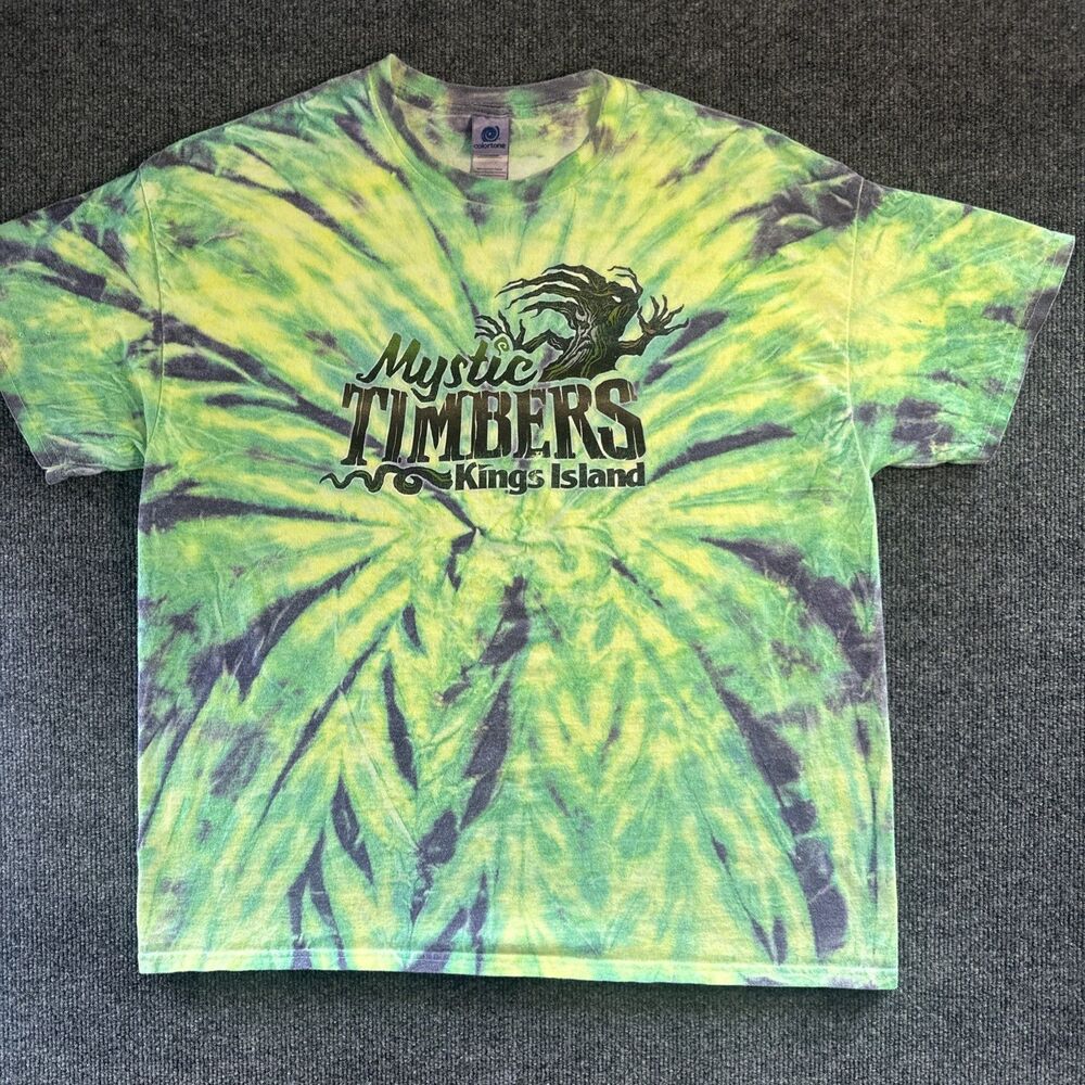 Kings Island Amusement Park Mystic Timbers Mens XL Tee Shirt
